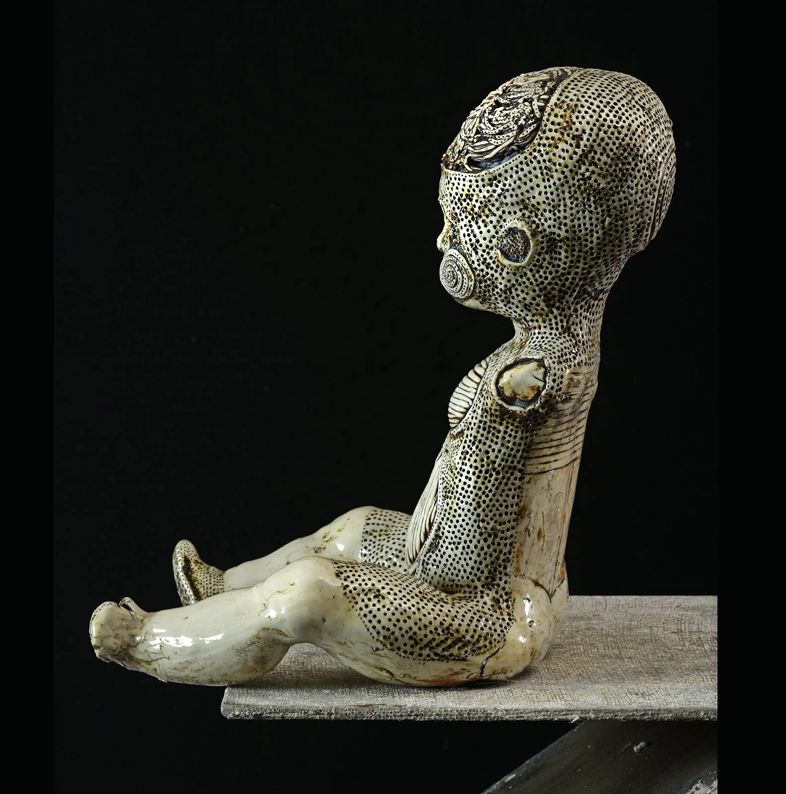 Abstract Geometric Totem Floor Sculpture by Tom Palazzolo 1980s